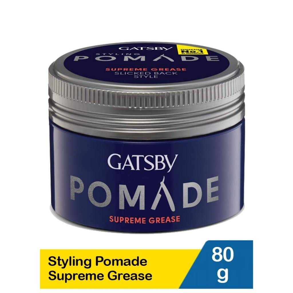 Gatsby Styling Pomade Supreme Grease Slicked Back 80gr | Hannabeautys