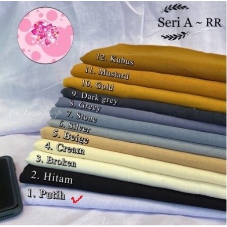 ✨TERLARIS✨ -Hijab Jilbab Kerudung Krudung Sekolah Segi Empat Paris Premium - Putih