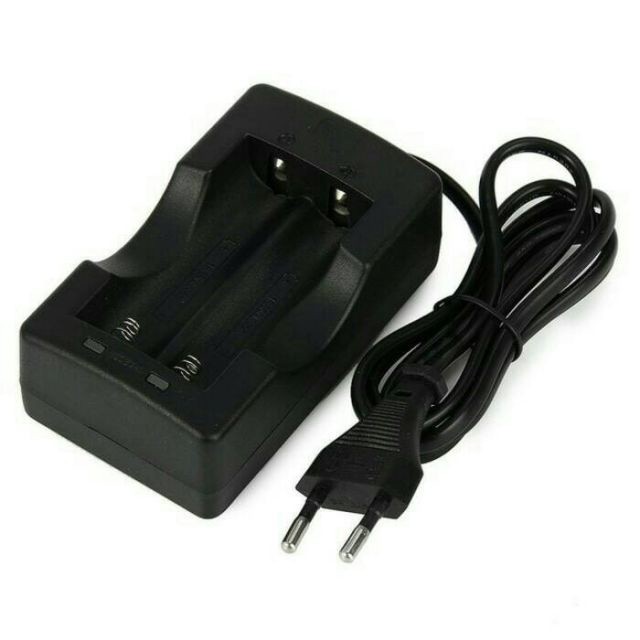 TEMPAT CHARGER 2 SLOT  / CHARGER DESTOP BATERAI 18650 2 SLOT
