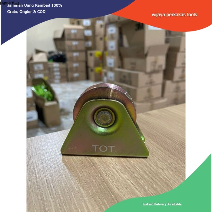 tot roda Gerbang pagar Roda pagar rumah model V 70 mm Roda besi pagar roda