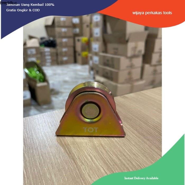 tot roda Gerbang pagar Roda pagar rumah model V 60 mm Roda besi pagar roda