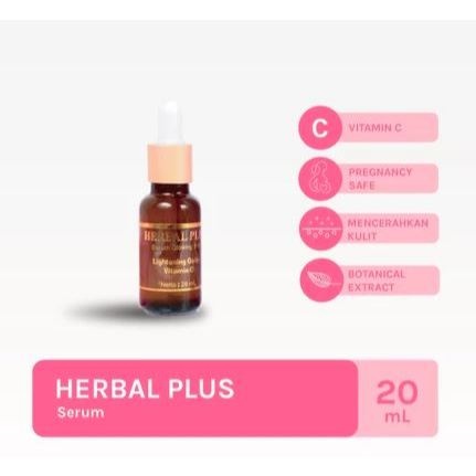 HERBAL PLUS SERUM GLOWING SKIN 20ML  SERUM WAJAH HERBAL PLUS  HERBAL PLUS SERUM