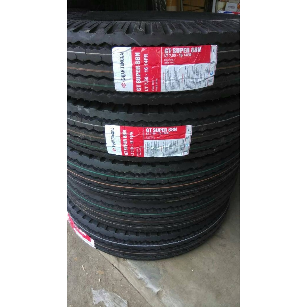 Ban Luar Mobil 750-16 GT Gajah Tunggal Mobil Truck Doble. PART BARU