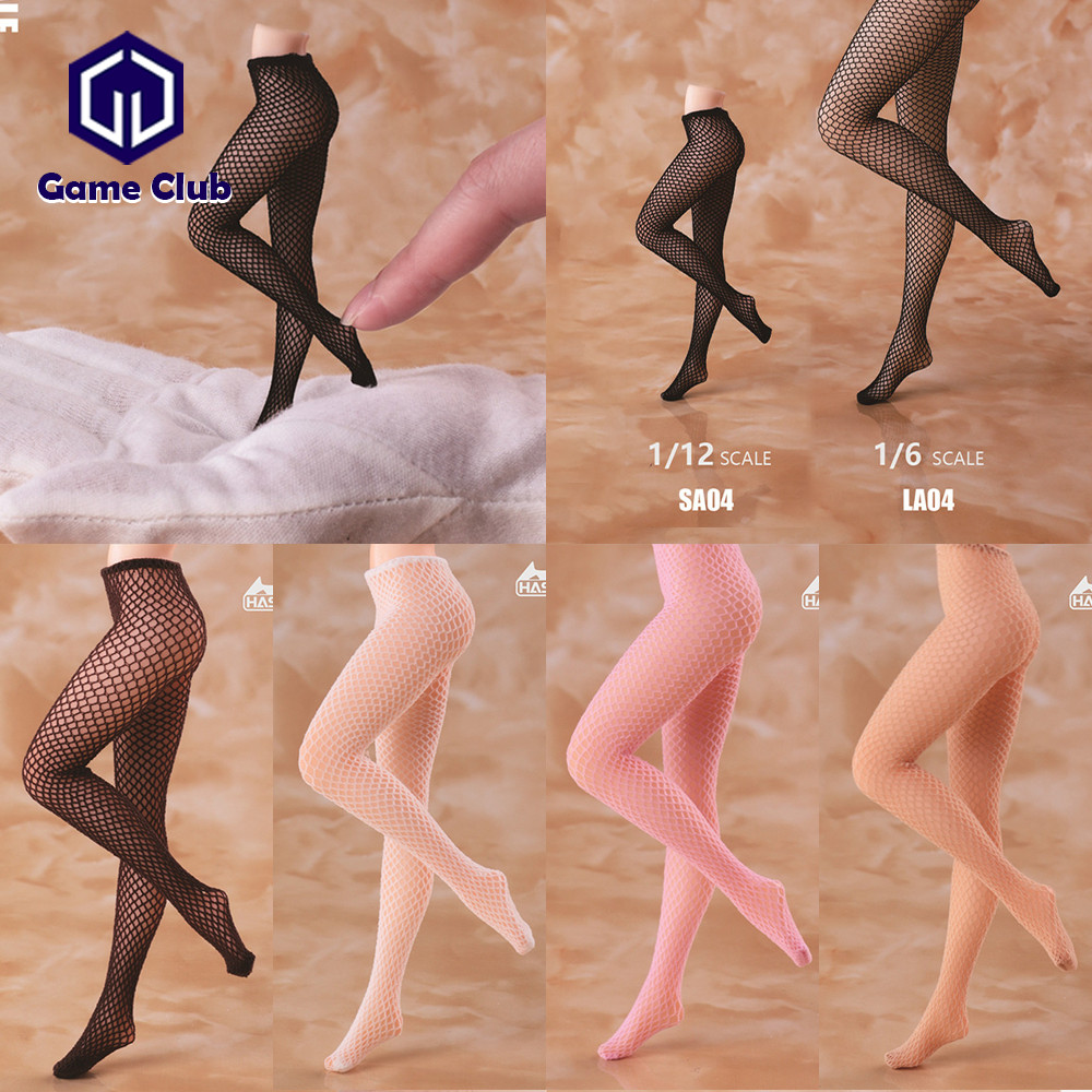 SA04 1/12 Scale Female Soldier 3D Seamless Pantyhose Fishnet Stocking Clothes Accessories Fit 6'' Ac