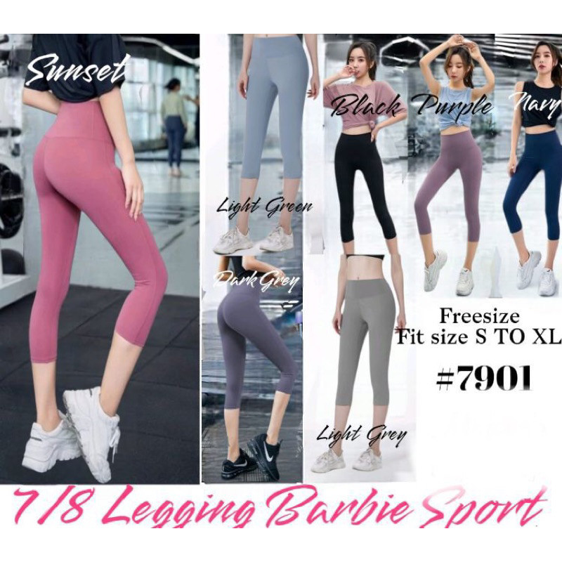 legging 7/8 sport olahraga highwaist import / legging pilates 7/8 / legging Senam 7/8 / legging gym 