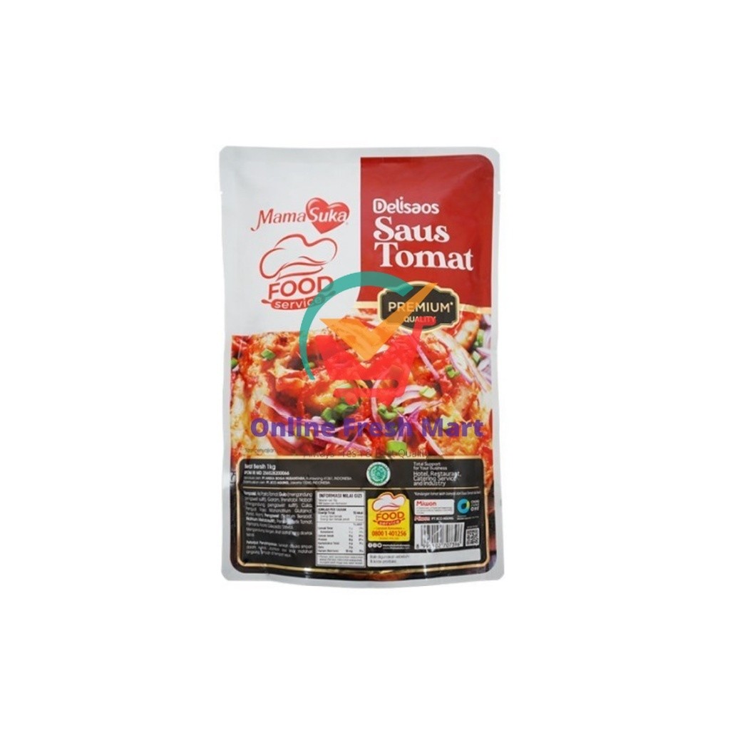 

Mamasuka Delisaos Saus Tomat Premium 1kg - Online Fresh Mart Denpasar