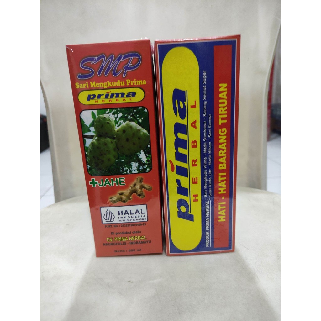 SARI MENGKUDU PRIMA PLUS JAHE / 500 ML / CV. PRIMA HERBAL / ORIGINAL I MENGKUDU PRIMA PLUS JAHE