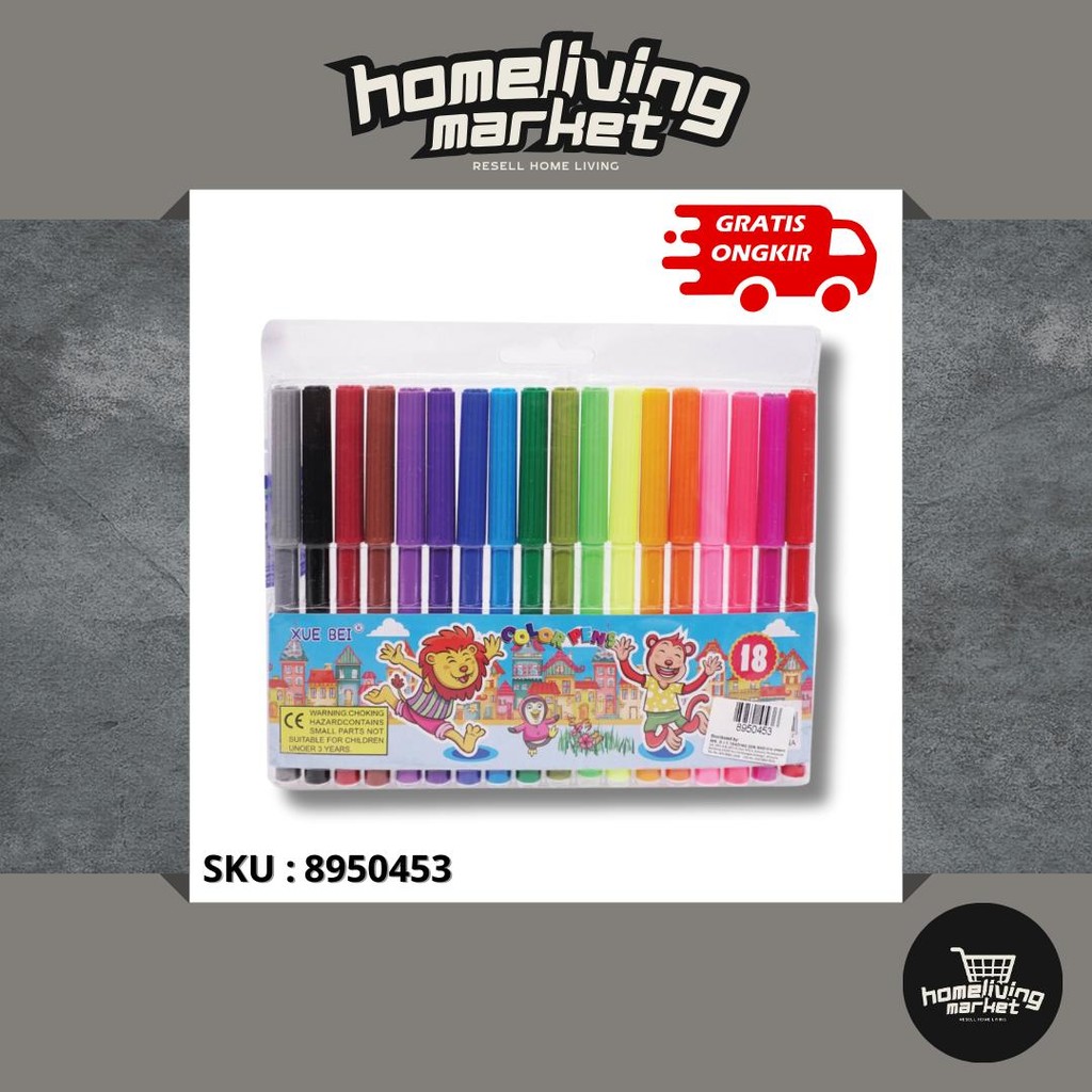 

HLM [COD] Spidol Kecil Warna Warni set 18 pcs - Spidol Kecil - Spidol Mewarnai