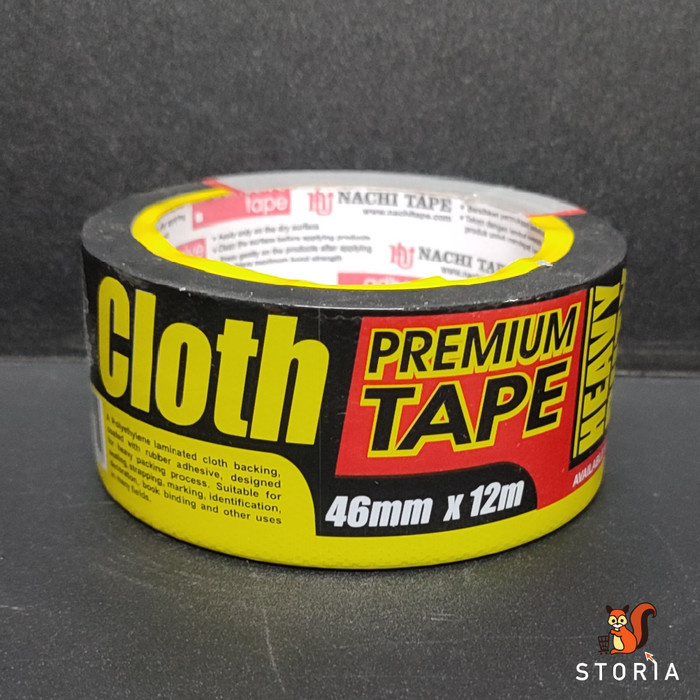 

Lakban Kain / Lakban Hitam Nachi Cloth Tape Lem Merekat Kuat