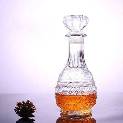 Whisky Decanter Glass Bottle Liquor Scotch Luxury Pagoda - C25