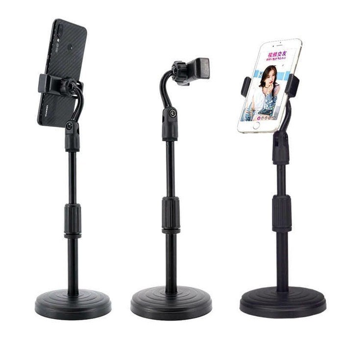 Stand Phone Holder Tiang Stand Tatakan HP Live Broadcasting Tripod Mini