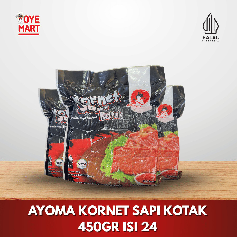

AYOMA KORNET SAPI KOTAK 450GR ISI 24