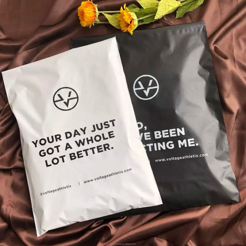 SABLON PLASTIK POLYMAILER CUSTOM / PLASTIK PACKING PAKAIAN / KEMASAN PAKAIAN PAKET 100 PCS