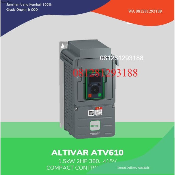 Schneider Altivar ATV610 Inverter 1.5kw 3P - ATV610U15N4