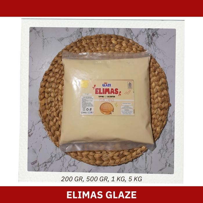 

dijual_Elimas Dipp Glaze 1 Kg Saus Manis Selai Toping Dekorasi - Vanilla, Tanpa Ember