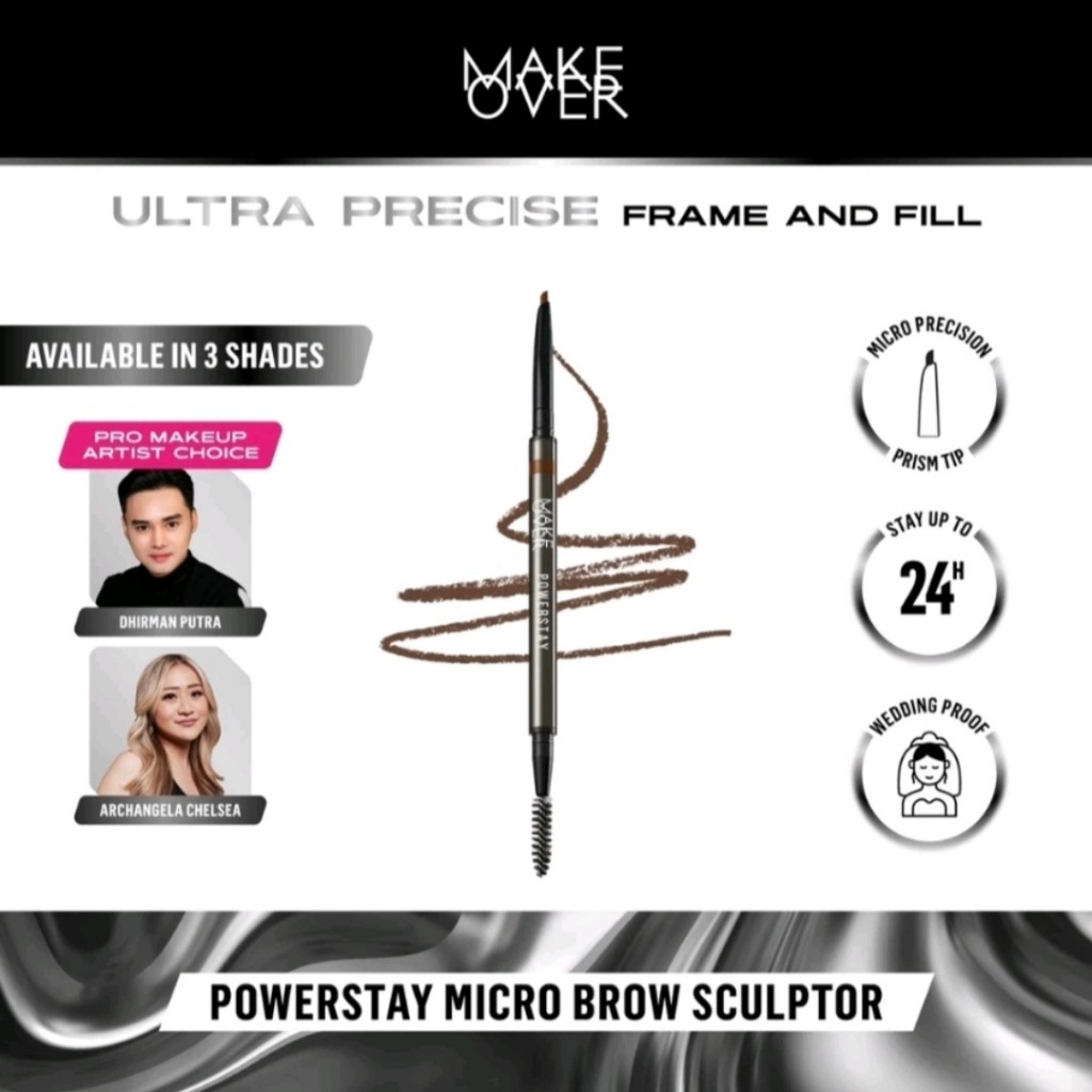 ❤ MEMEY ❤ MAKE OVER POWERSTAY Micro Brow Scluptor 24H Ultra Precision