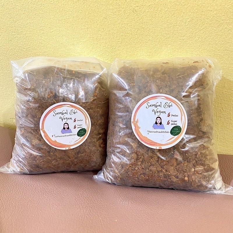 

NON BAWANG ! PAKET SAMBEL EBI VEGAN VEGETARIAN 500GR