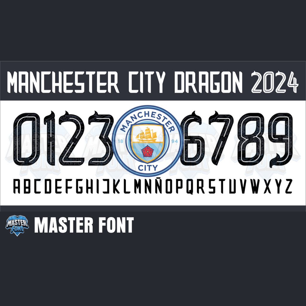 Nameset Jersey - Manchester City Dragon 2024