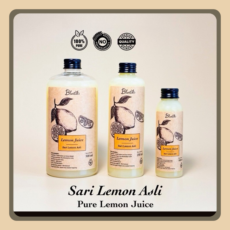 

Blantika - Sari Lemon - Air Lemon Murni - Pure lemon Juice 100%