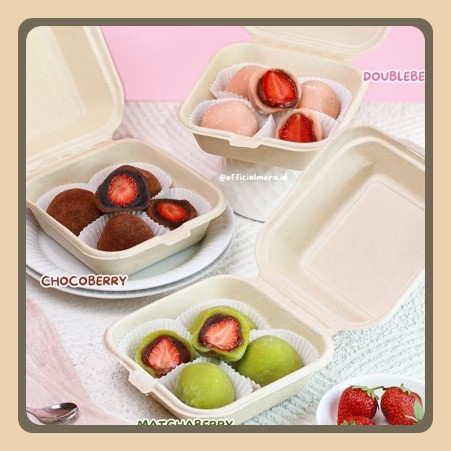 

Mochi Ichigo Daifuku Varian Rasa Strawberry Segar