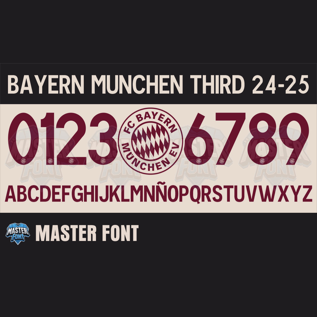 Nameset Jersey - Bayern Munchen Third 2024