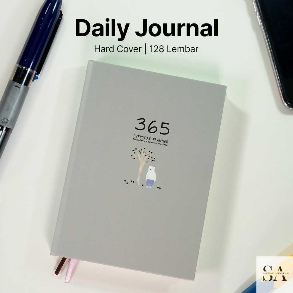 

Buku Diary 365 Hari Daily Journal Hard Cover 128 Lembar