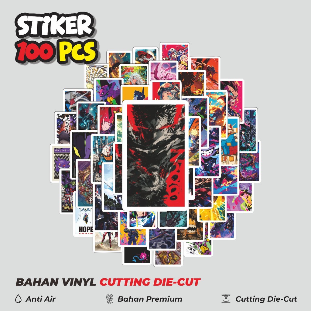 

Terbaru! 50 pcs Stiker Mix Cartoon Potrait Poster Dekorasi Lucu Kreatif untuk Notebook, Skateboard, HP
