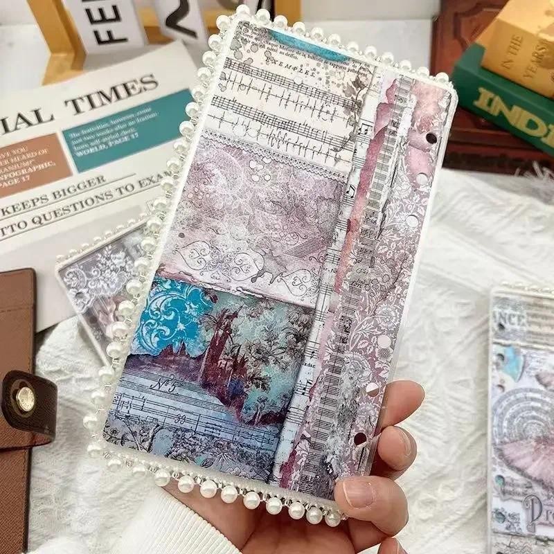 

Planner Loose Stationary Ballet Cute Diary Seperator Leaf Notebook Sides Pearl Index Dividers