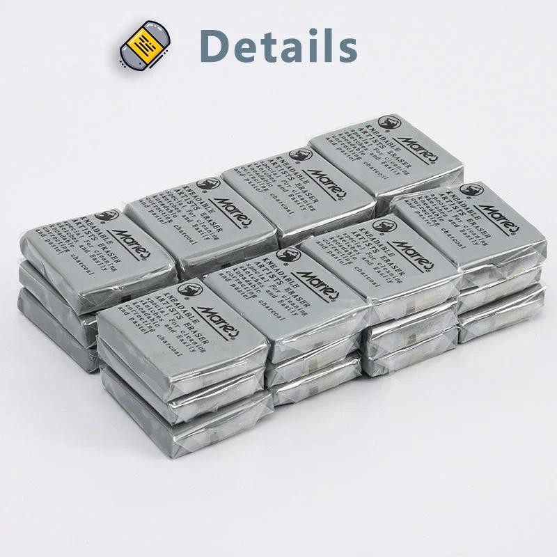 

5Pcs Kneaded Erasers Rubber Soft Eraser Kneadable Rubber moldable Art Drawing Sketch Plasticine Painting Stationery