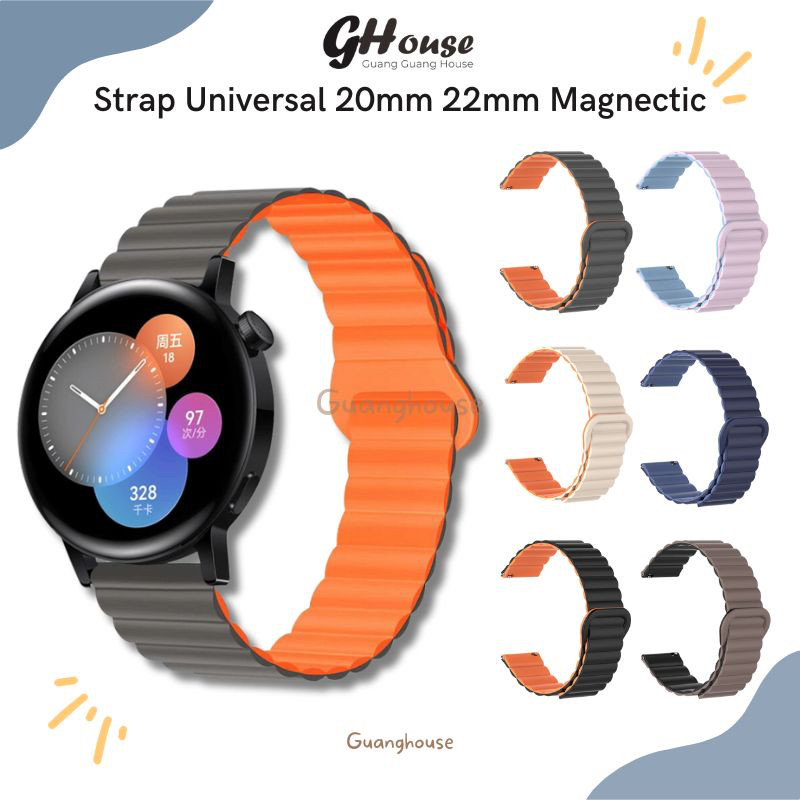Strap Samsung Galaxy Watch Magnectic 20mm 22mm / Strap Huawei Watch GT / Strap Xiaomi Watch S1 Activ