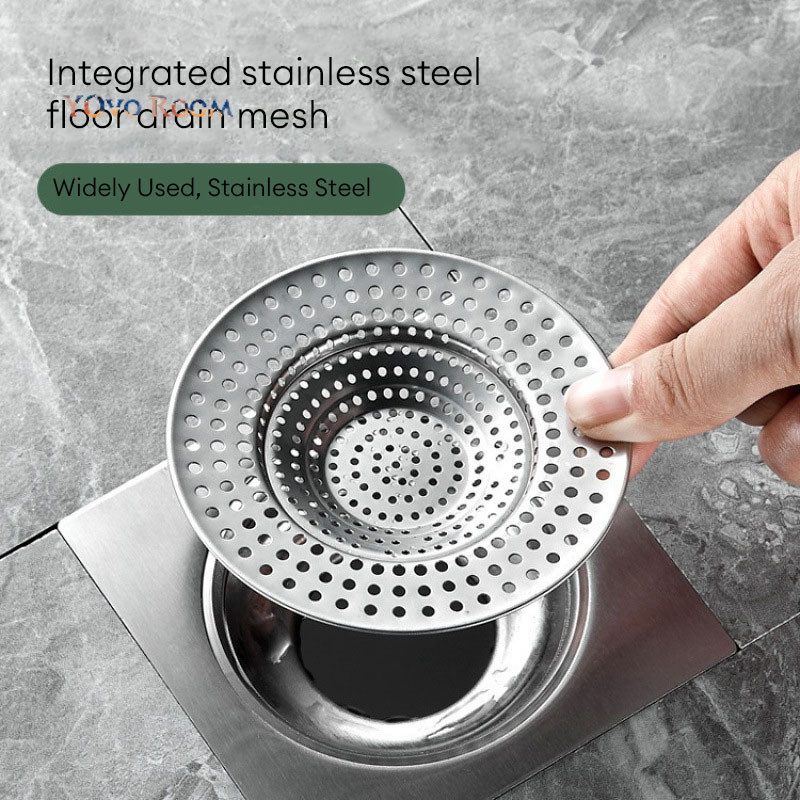Saringan Floor Drain Stainless Dapur Anti Penyumbatan Rambut di Kamar Mandi  YOvo