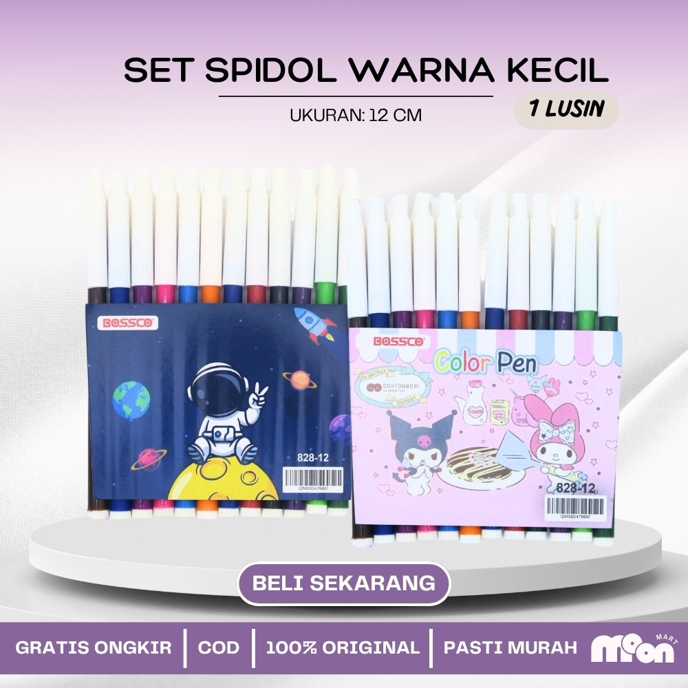 

(1 GROSS) Spidol BOSSCO 12 WARNA KECIL/ Spidol 12 warna BOSSCO/ BOSSCO pw 12 warna kecil