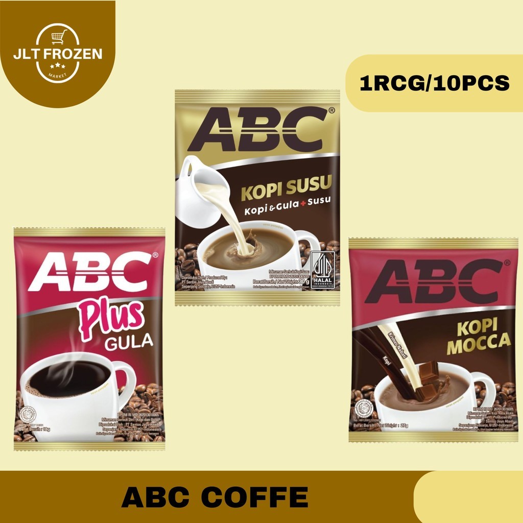 

ABC Kopi 18g - 1 RCG/10 PCS / ABC Plus Gula / ABC Kopi & Gula + Susu / ABC Mocca / Kopi Instan / Kopi Seduh / Kopi Bubuk