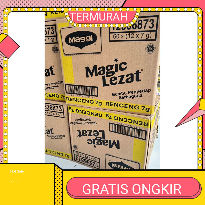 

1 karton Magic bumbu Lezat isi 60 renteng ( 12x7g )