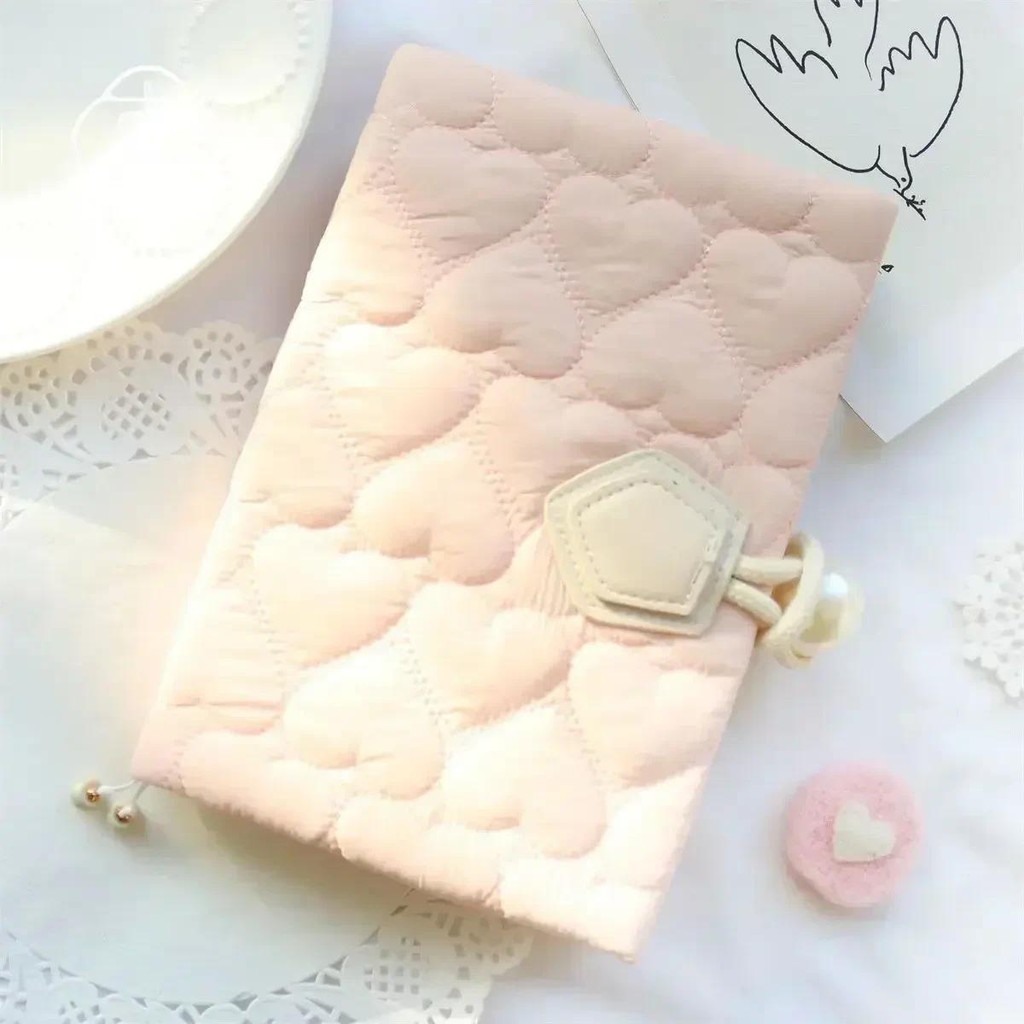 

Sleeve Covers Protector Book Commemorative 【pearl Gift Notebook Handmade Crafted Products Diary Fabric Sweetheart】original