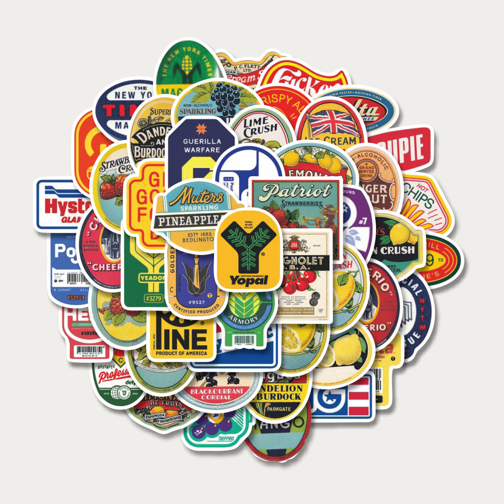 

Sticker Pack Stiker Label Vintage [Label Antik] | Sticker TUMBLR | Stiker LAPTOP KOPER HELM