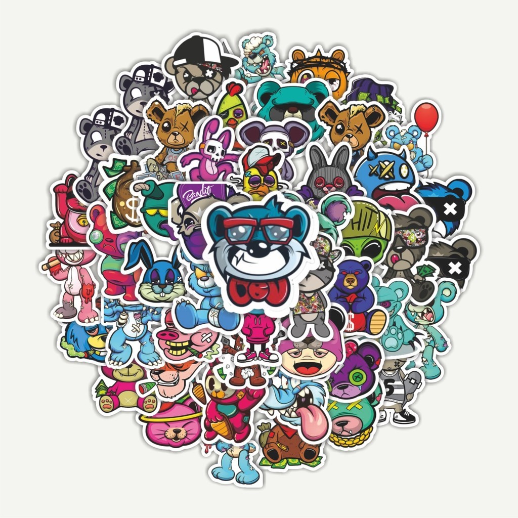 

Sticker Pack Stiker Teddy Bear [Boneka Beruang] | Sticker TUMBLR | Stiker LAPTOP KOPER HELM