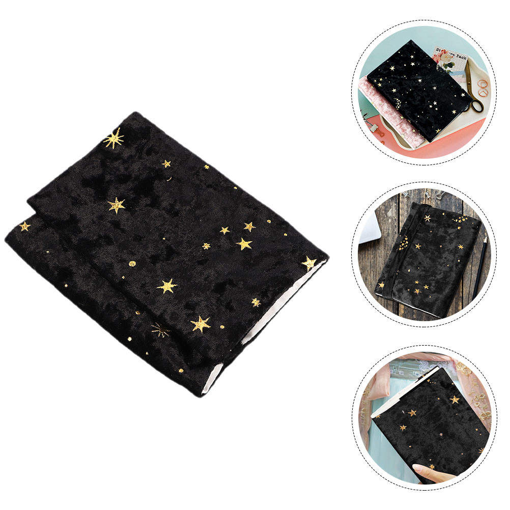 

A5 Book Cover Notebook Velvet Classic Pattern Book Sleeve Hardcover Protector Pouch Composition Dust Covers Note Case