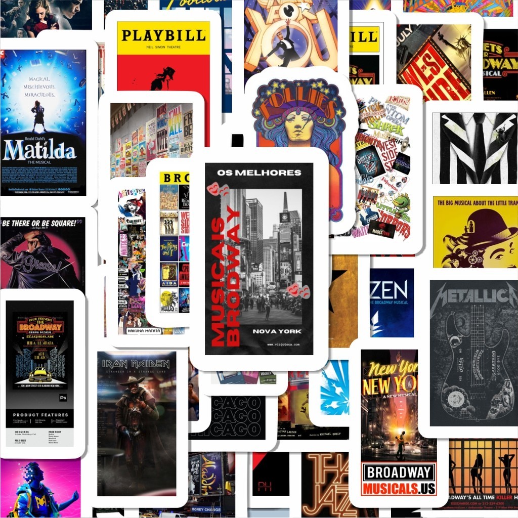 

100PCS Lucu Stiker Poster Band Musical Stiker Aesthetic Stiker Anti Air Stikers Berperekat Waterproof sticker decal buat Motor Helm Buku Journal Koper Casing HP Laptop Botol Minum Hadiah anak