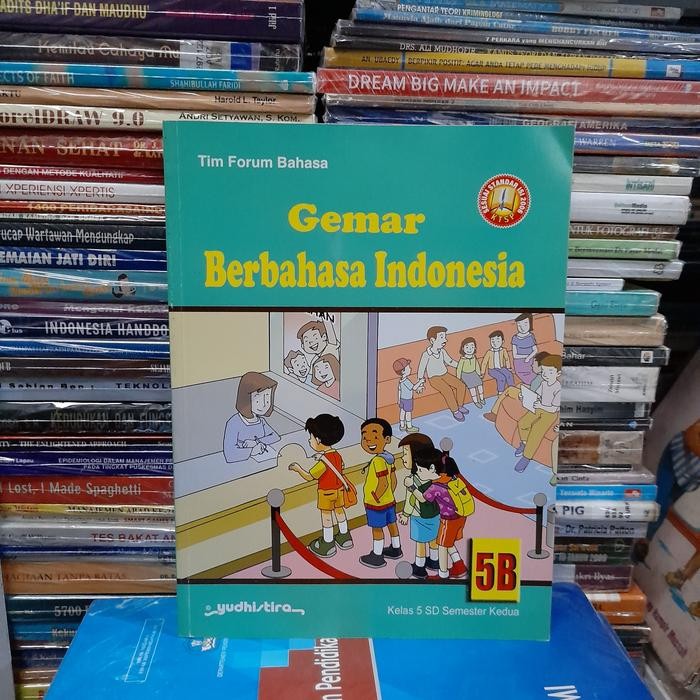 Ori Buku Gemar Berbahasa Indonesia SD 5B 5 B Semester 2 Yudhistira