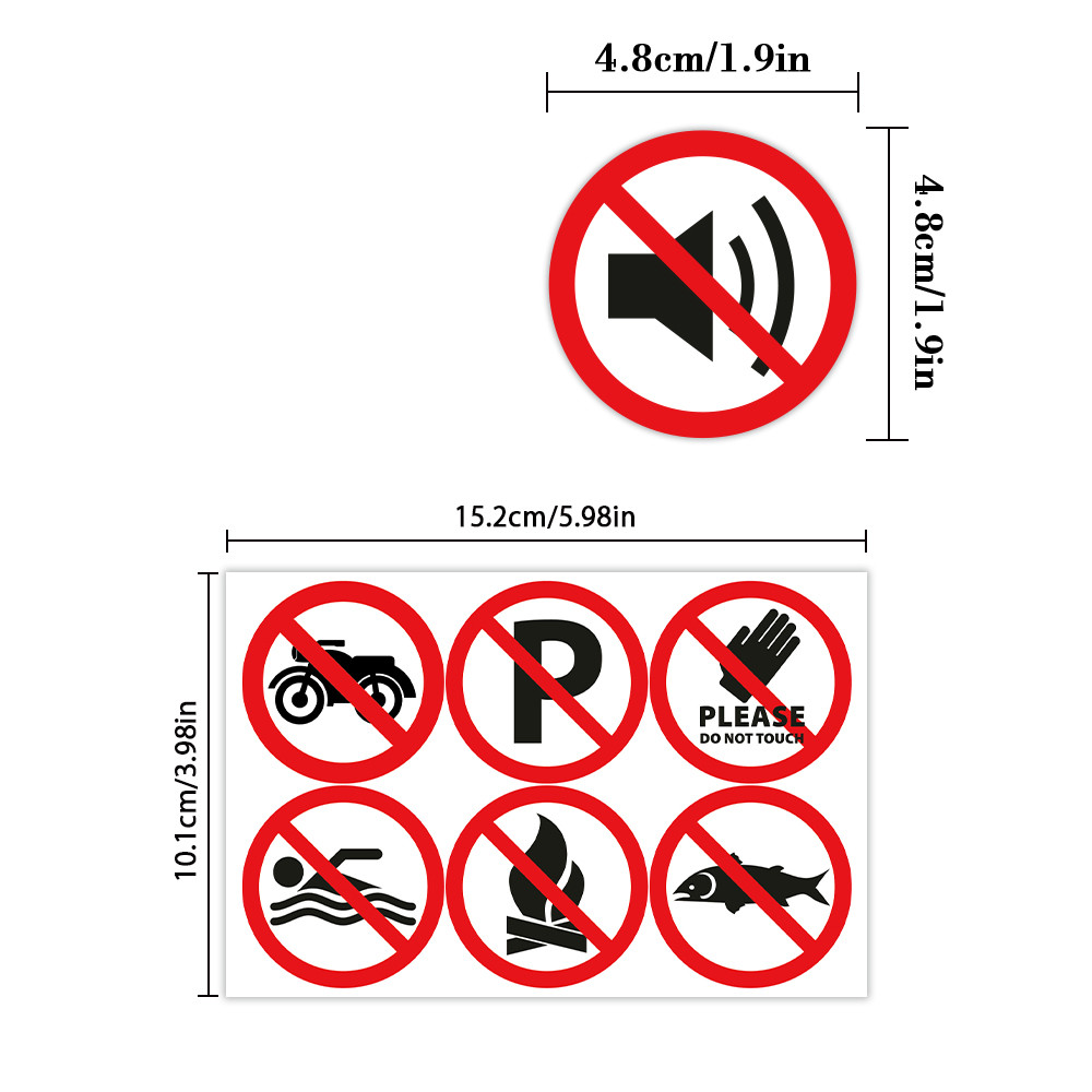 

48pcs, No sign stickers for decorating gift boxes, self adhesive sticker labels, DIY mobile phones, holiday gifts or reward gift