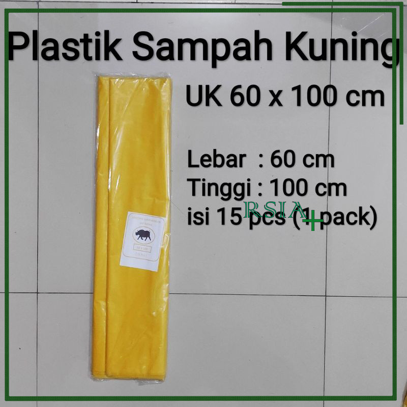 Plastik Sampah Medis Kuning 60x100 Plastik Sampah Besar Jumbo RSIA