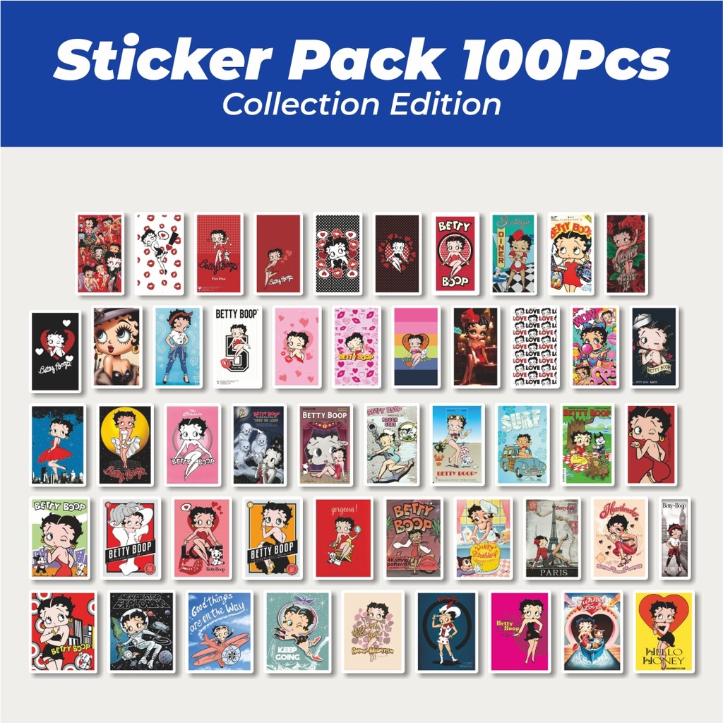 

Hot Stiker Kartun Betty V1 Lucu Anti Air Stikers Berperekat Waterproof Sticker Decal Buat Motor Helm Buku Journal Koper Casing HP Laptop Botol Minum