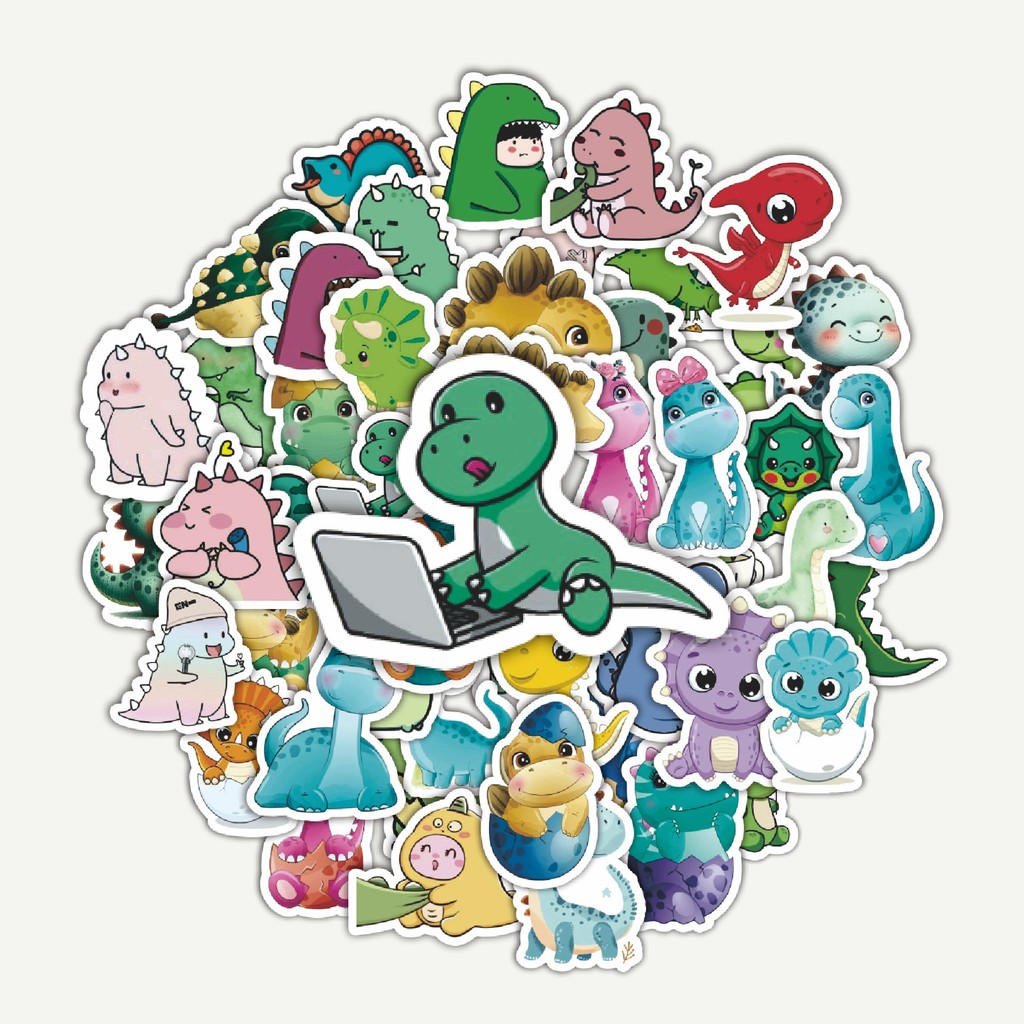 

Sticker Pack Stiker Baby Dinosaur [Bayi Dinosaurus] | Sticker TUMBLR | Stiker LAPTOP KOPER HELM