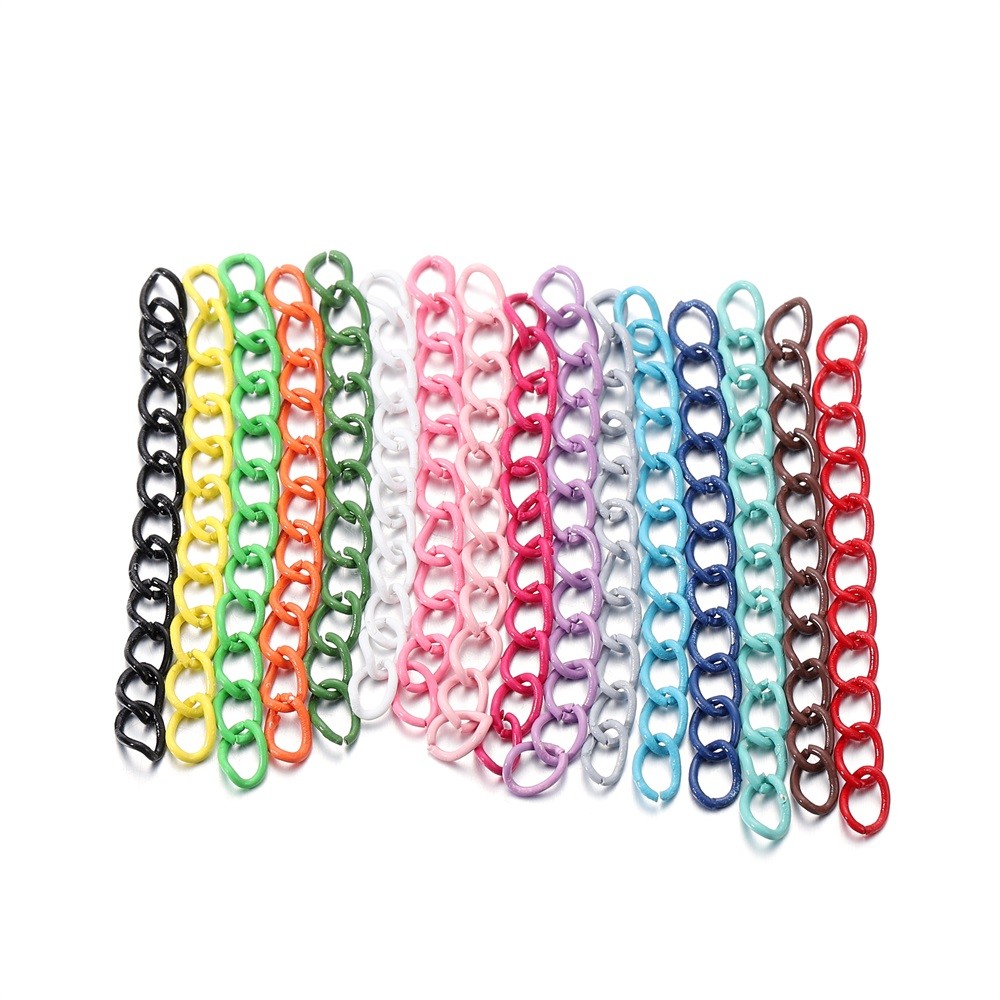 

30-100pcs/lot 5 cm Colourful Necklace Extension Chain Bulk Bracelet Extended Chain Tail Extender For DIY Jewelry Making Supplies