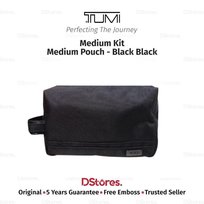 TUMI Medium Kit/Medium Pouch - Black/Black