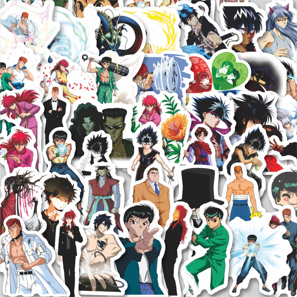 

Stiker Cutting Pack Sticker Anime Yu Yu Hakusho Isi 100Pcs Series Aesthetic Lucu Keren Untuk Koper Bahan Vynil