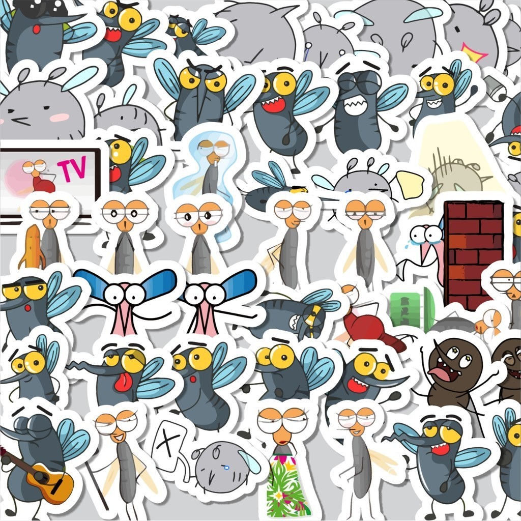 

Stiker Cutting Pack Hewan Nyamuk Isi 100Pcs Series Aesthetic Lucu Keren Untuk Koper Bahan Vynil