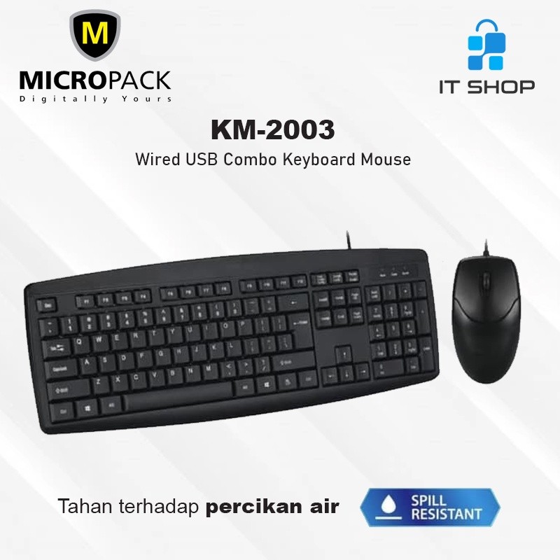 Micropack Wired Combo Keyboard Mouse KM-2003