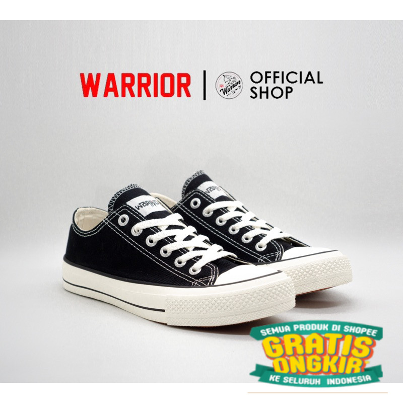 Warrior Athena BW LC - Sepatu Sekolah - Sepatu Warior/ tali